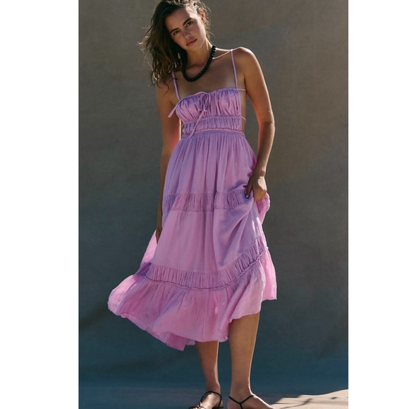 Free People Taking Sides Maxi Dress in Candy Lilac Size Small Pull -  www.disolcolor.com